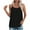 Black, variant on Ndbuld Women’s Undershirts Soft Cotton Blend Tank Tops Summer Women Solid Color Round Neck Sleeveless Casual Tee Tops Tank Gift for Adults Army Green L