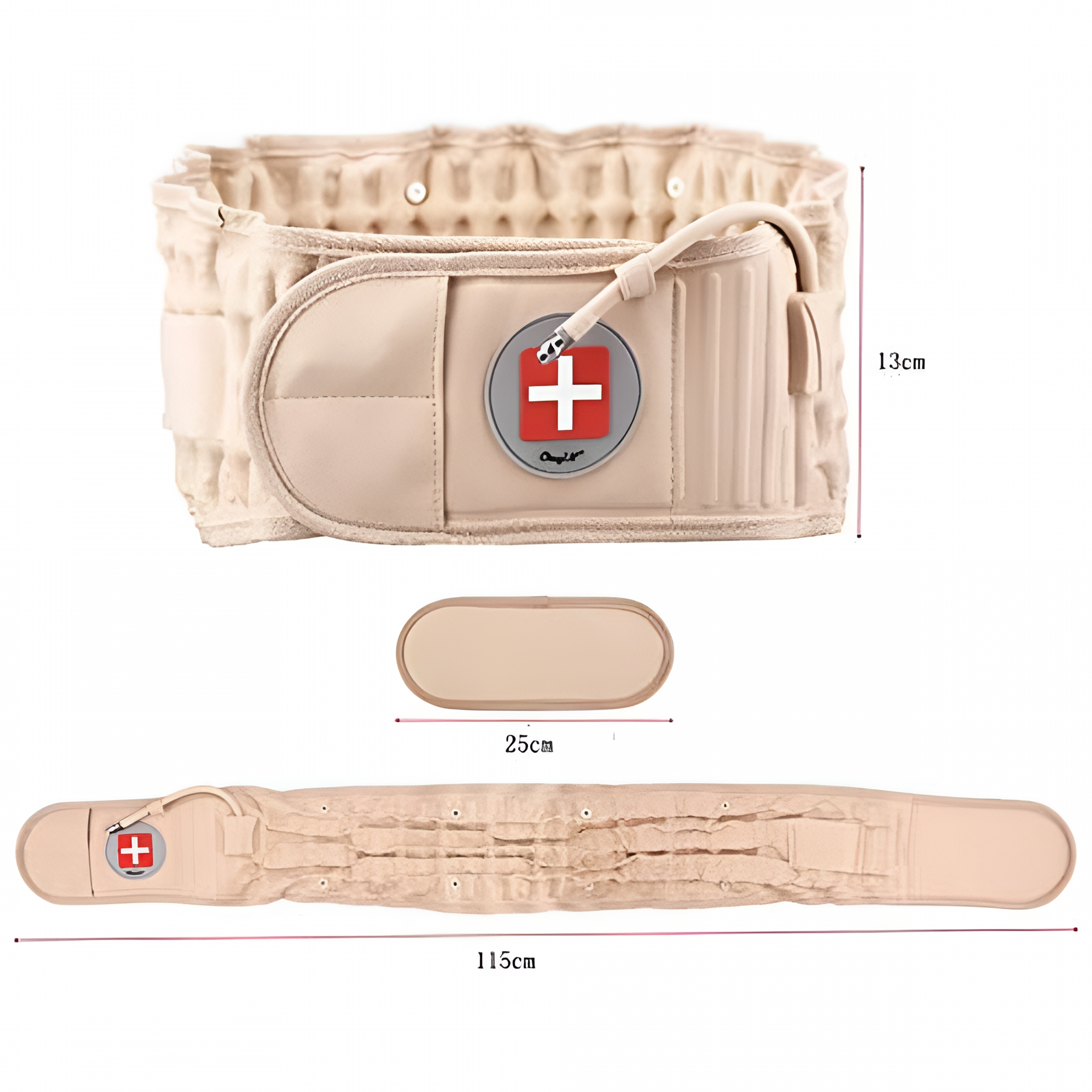 XIRQI 2026 New Inflatable Lumbar Belt, Decompression Belt, Inflatable Traction Device, Muscle Spasms, Back Muscles, for Posture Correction. One Size Fits 29-49 Inch Waist Circumference