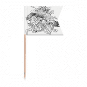 Masterpiece The Romance Three Kingdoms Toothpick Flags Labeling Marking for Party Cake Food Cheeseplate