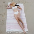 thumbnail image 5 of Winthome Turkish Beach Towel Oversized Super Absorbent Quick Dry Sand Free Compact Beach Towels Pink, 5 of 7