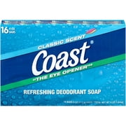 Coast® Classic Scent Refreshing Deodorant Soap 16-4 oz. Bars