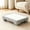 Grey Mat+White Step, variant on Adjustable Step Stool with Non Slip Platform, 600 lb One Step Stool for Adults