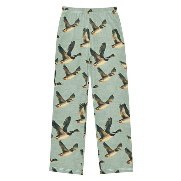 joogoo Ducks Flying Pajama Pants Pj Bottoms Sleepwear Lounge L