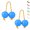 Blue, variant on 2 Pairs Kashaka Shaker Aslatua Rhythmic Ball, African Hand Percussion Rattle for Kids Adults