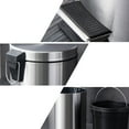 thumbnail image 3 of 3L Garbage Can Trash Bin with Foot Pedal Quiet Closing Lid Waste Bin for Household and Office Desks, 3 of 11