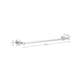 thumbnail image 2 of Delta ESA18-PC Esato 18" Bath Towel Bar w/ 6" Extender Polished Chrome Finish, 2 of 2