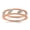 Rose, variant on Fine Jewelry 925 Sterling Silver Rhodium-plated Diamond Jacket Ring for Women Size 6