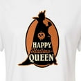 thumbnail image 3 of Disney Villains - Happy Hallowqueen - Juniors Cropped Cotton Blend T-Shirt, 3 of 5