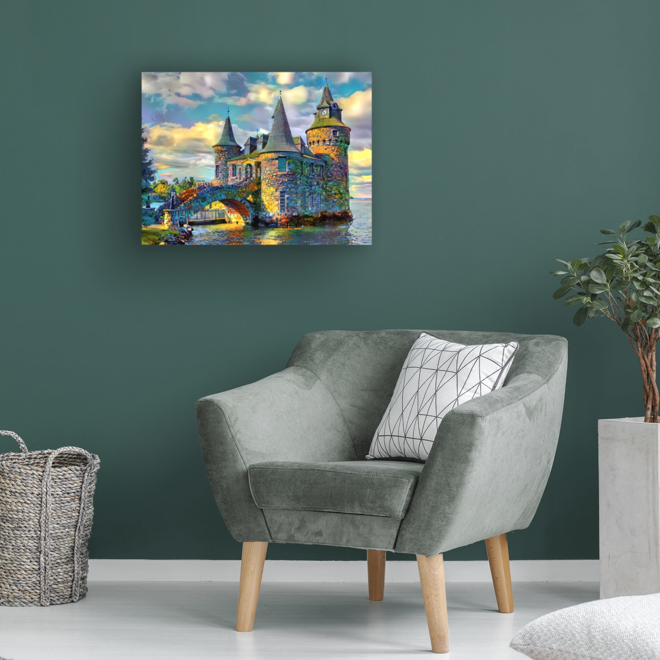 Canvas Wall Art - Pedro Gavidia 'United States New York Alexandria Bay Boldt Castle' Wall Art for Living Room, Bedroom, or Office Décor by Trademark Fine Art - 47 x 35 Inches
