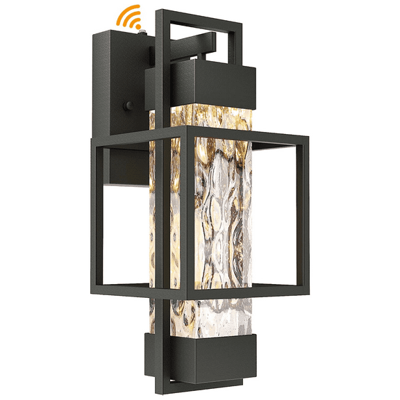 Partphoner 15" Modern Outdoor Fixture Dusk to Dawn Outdoor Wall Sconce Waterproof Porch Lighting