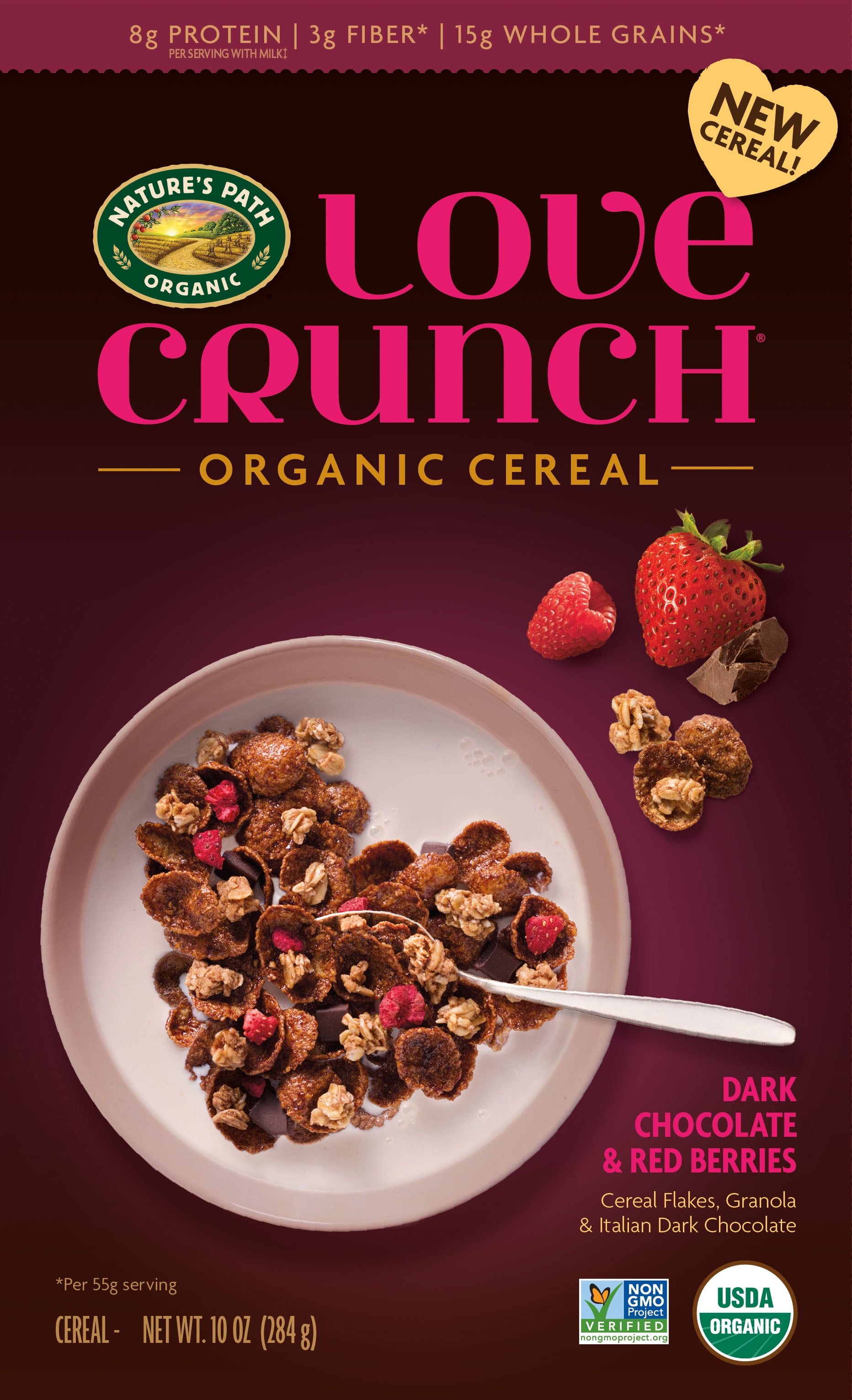 Nature's Path Organic, Love Crunch Organic Cereal, Dark Chocolate and