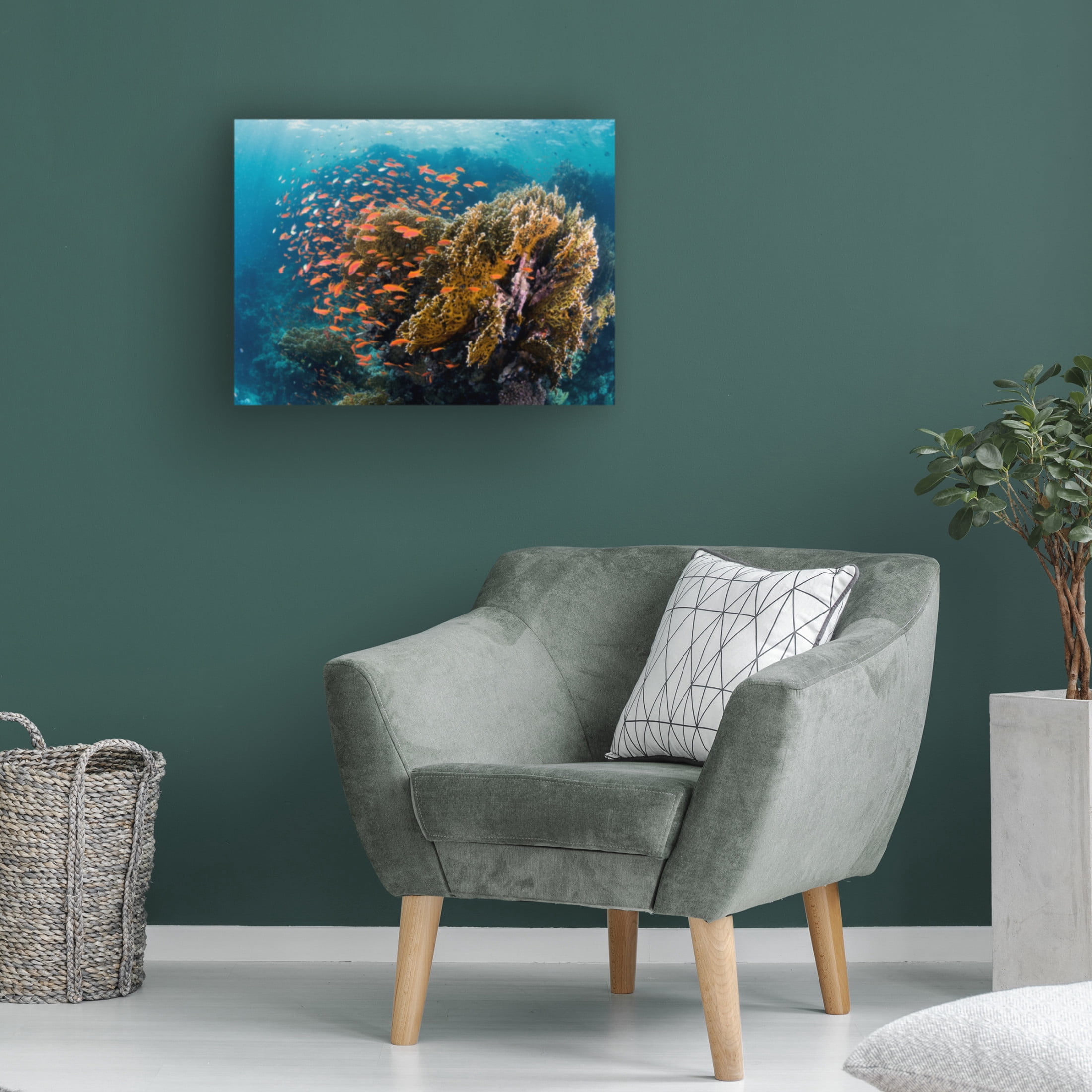 Canvas Wall Art - Ilan Ben Tov 'Reefscape' Wall Art for Living Room, Bedroom, or Office Décor by Trademark Fine Art - 24 x 18 Inches