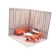 thumbnail image 5 of Escena de fondo a escala 1/12, maqueta, accesorios, adornos, diseño con muebles para acción Estilo F, 5 of 7