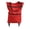 Red, variant on mdesiwst Foldable Shopping Trolley on Wheels Heavy-Duty Waterproof Oxford Fabric Collapsible Grocery Bag with Silent Wheels Rolling Shopping Cart