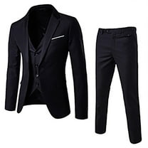 Mens Fashion Suit Jacket   Vest   Suit Pants Three-Piece Suit