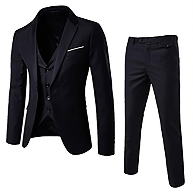 CEHVOM Complet de Mode pour Homme Veste + Gilet + Pantalon de Complet Complet Trois Pièces