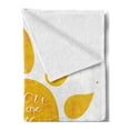 thumbnail image 2 of Saying Soft Flannel Fleece Throw Blanket, Sunshine Lettering Grungy Effects Featured Better Half Abstract, Cozy Plush for Indoor and Outdoor Use, 60" x 80", Yellow, by Ambesonne, 2 of 5