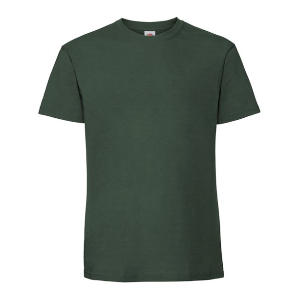 Fruit of the Loom - Camiseta Iconic Premium de Algodón Ringspun para Hombre (Verde Botella)
