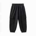 thumbnail image 6 of Gibobby Boys Pants Toddler Little Boys Cargo Jogger Pants 12 18Months 2T 3T 4T 5T Baby Boys Sweatpants Quick Dry Casual Pull On Pants Boys Casual Pants(7-8 Years,Black), 6 of 9