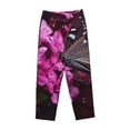thumbnail image 6 of Fotbe Pink Blossoms Butterfly Women's Pajama Pants,Sleepwear Pants,Pj Bottoms Drawstring And Pockets-Medium, 6 of 7