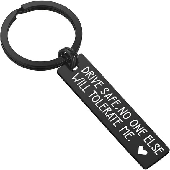 DESIGNICE Valentine's Day Gifts for Him - Drive Safe Keychain Gifts for Boyfriend, Husband from Girlfriend, Wife
