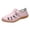 Pink, variant on NOKIO Women's H𝗈𝗈k and L𝗈𝗈p Sandals Hollow Out F𝗅a𝗍s Slippers Breathable Closea Toe Shoes Comfortable Soft Sole L𝗈afers Summer B𝗈h𝗈 Beac𝗁 Slides