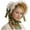 Green, variant on Victorian Womens Tea Party Sun Hat Lolita Bows Florals Flat Straw Hats Womens Wide Brim Sun Hat with Wind Lanyard