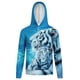 thumbnail image 2 of Sudadera con capucha con gráfico de tigre 3D para hombre, sudadera con capucha transpirable ligeramente elástica activa para exteriores, moda de otoño y primavera 2023, 2 of 5