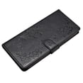 thumbnail image 7 of for Google Pixel 8 Flip Case with Card Slots,Flower Butterfly Embossed PU Leather Shockproof Cash Pocket Protective Wrist Strap Kickstand Wallet Cover for Google Pixel 8,Black, 7 of 7