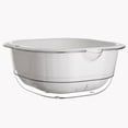 thumbnail image 5 of Tongina Fruit Draining Basket Layered Food Basket Easy Clean Vegetable Washing Basket Fruit Cleaner Bowl for Kitchen Colander White, 5 of 8