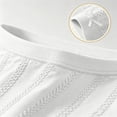 thumbnail image 5 of Costeam Womens High Waist Embossed Knit Lace Biker Shorts Elegant Bow Decor Detail Soft Breathable Fabric Side Pockets Elastic Waist Chafe Resistant Relaxed Fit Sleep Casual Short Bottoms, 5 of 7