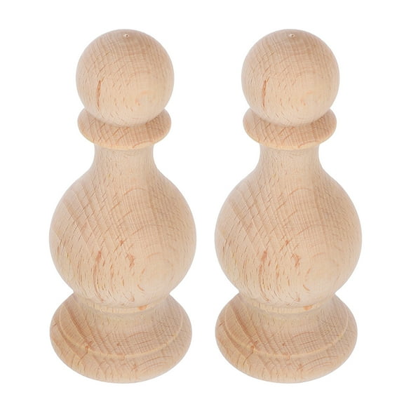 Worgeous 2pcs Wooden Bed Post Finials Staircase Finials Unfinished Wood Ball Finials Decorative Wood Finials Furniture Foot Finials For Home Diy Craft Projects