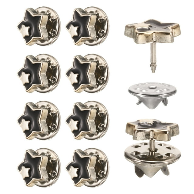 10 Conjuntos de Botones de Broche, Botones de 11.5 mm Sin Coser, Broches Desmontables para Jeans, Ropa, Abrigo (Beige)