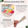 thumbnail image 3 of Uxcell Single Fold Bias Tape Wide Cotton Bias Binding Tape Hemming for DIY Crafts Garment Sewing Seaming Piping Quilting Skin Color, 3 of 7