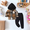 thumbnail image 2 of Gibobby Toddler Baby Boy Clothes Crewneck 2T 3T 4T 5T 6T 7T Boy Fall Winter Outfits Sweatshirt Long Sleeve Pants Clothes Set(18-24 Months,Black), 2 of 5