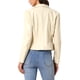 thumbnail image 3 of CHAQUETA DE CUERO PARA MUJER INSPIRADA CHIC, BLAZER DE MANGA LARGA, CON SOLAPA EN V, CHAQUETA DE MOTO VINTAGE, BIKER, ABRIGO VEGANO DE PIEL SINTÉTICA, TALLA M, BLANCO, 3 of 6