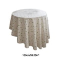 thumbnail image 3 of Lilgiuy Clearance 59.05 Inch Lace Round Tablecloth Lemon Print Tablecloth Small Fresh Rustic Tablecloths, 3 of 6