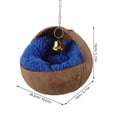 thumbnail image 2 of ELAYARD Weaving Bird Nest Coconuts Shell Bird Nest Multi Lovebirds Set, 2 of 5