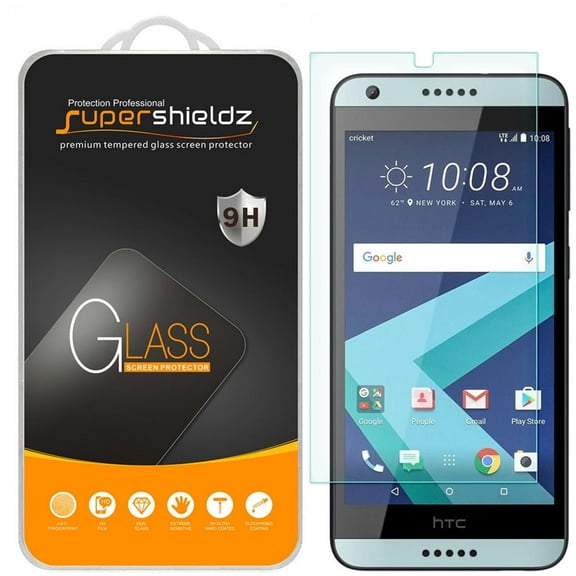 [1-Pack] Supershieldz for HTC Desire 650 Tempered Glass Screen Protector, Anti-Scratch, Anti-Fingerprint, Bubble Free