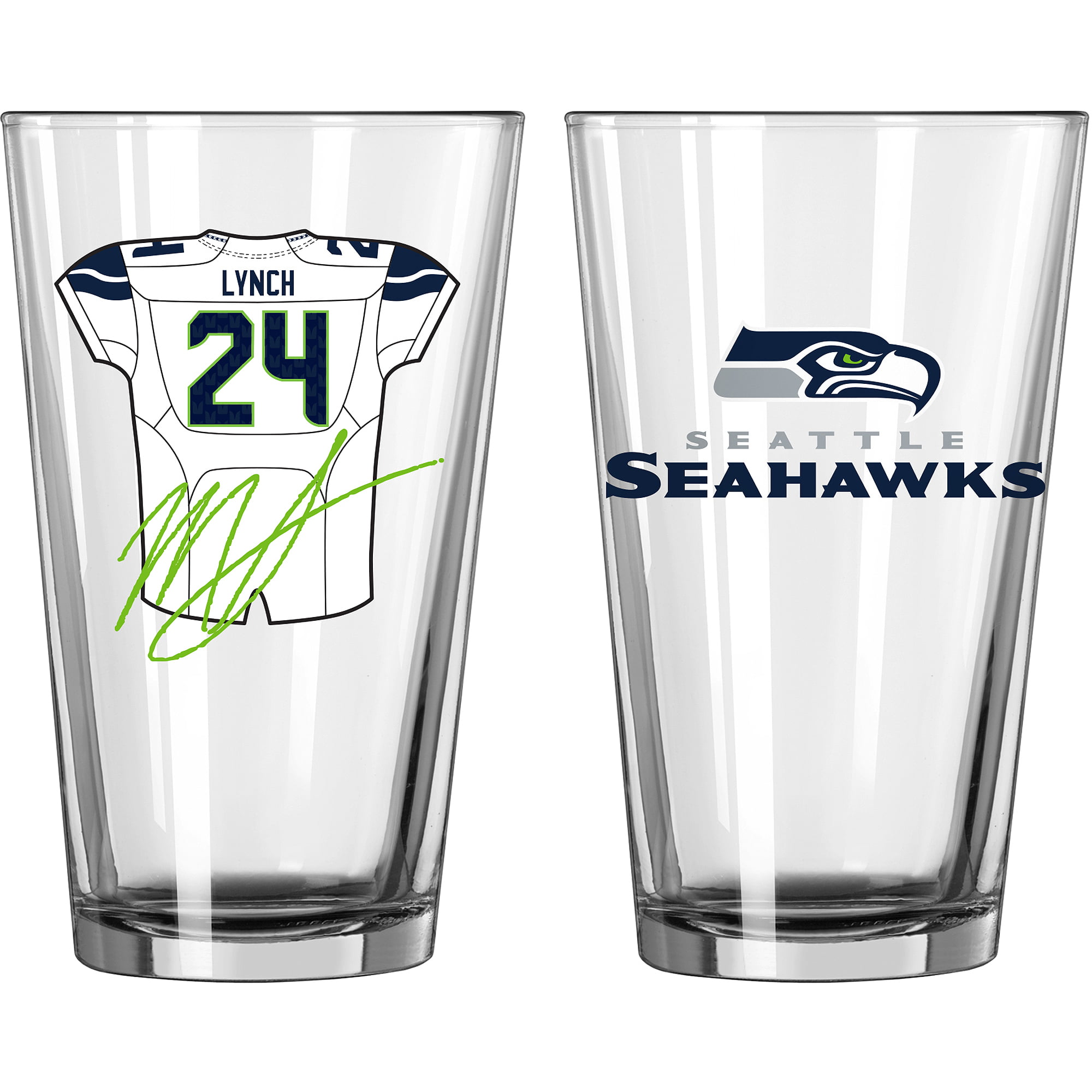 Seattle Seahawks Super Bowl XLVIII Champions Commemorative 16-Ounce Pint Glass & 4 Coasters Gift Set