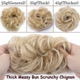 thumbnail image 4 of SEGO Messy Bun Scrunchies Hair Piece Hair Extensions Synthetic Hair Donut Updo Fake Ponytail Extensions For Women Red/Purple/Blue/Pink/Black/Blonde, 4 of 7
