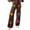Brown, variant on Arlun Womens Embroidery Flowers Crochet Sweater Pants Casual High Waisted Boho Straight Leg Knit Beach Loungewear Pants Winter Soft Stretch Comfort Warm Trousers Coffee3 XL