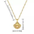 thumbnail image 5 of K-KED Fashion Women 18K Gold Plated Exquisite Shell Pearl Necklace Delicate Jewelry Gift New, 5 of 6