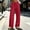 Red, variant on Sweatpants for Women with Pockets, Wide Leg Adjustable Fall and Winter Full Length Pants Minimalist Red L