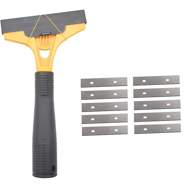 10Pcs Portable Cleaning Shovel Cutter For Glass Floor Tiles Scraper With Blades Cleaner Remover Home Renovation Supplies