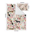 thumbnail image 5 of Chihuahua and Flower Duvet Cover and Pillowcase Set for Single Bedding, Bedroom Accessories for Kids Teens, 5 of 5