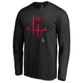 thumbnail image 2 of Men's Black Houston Rockets Midnight Mascot Long Sleeve T-Shirt, 2 of 3