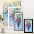 thumbnail image 4 of Designart 'Bouquet Of Red Roses In A Vase On Blue' Traditional Framed Art Print, 4 of 4