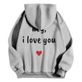 thumbnail image 3 of WILLBEST Sudaderas De Hombre Valentine'S Day Couple Printed Hoodie Unisex Hoodie Couple Hoodie XXGrande, 3 of 3