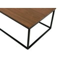 thumbnail image 4 of Uspridefurniture Industrial Wood and Metal Rectangle Coffee Table, Walnut, 4 of 5